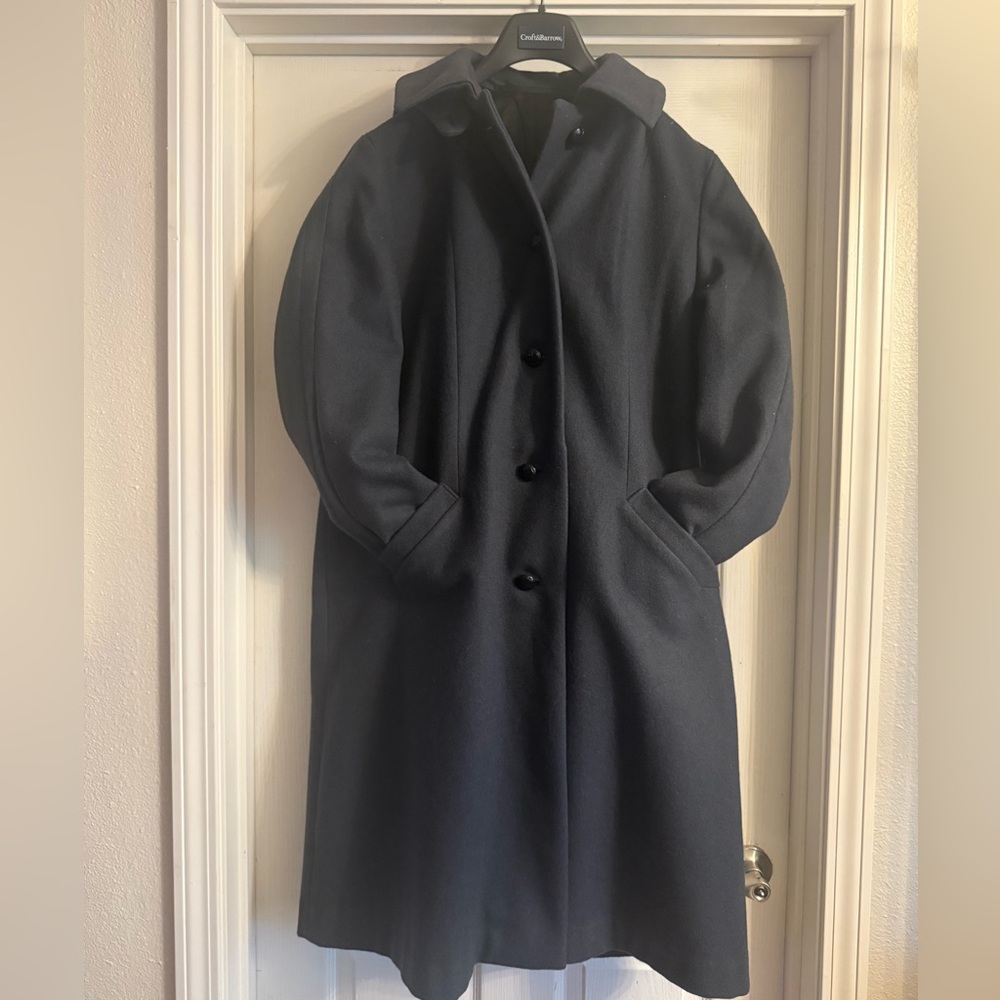 Beautiful wool CBV Karlskrona Vintage Swedish Coat Size 44